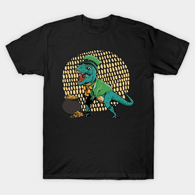 Dinosaur T-Rex Dino St. Patty's Day St. Patricks Day T-Shirt by tobzz